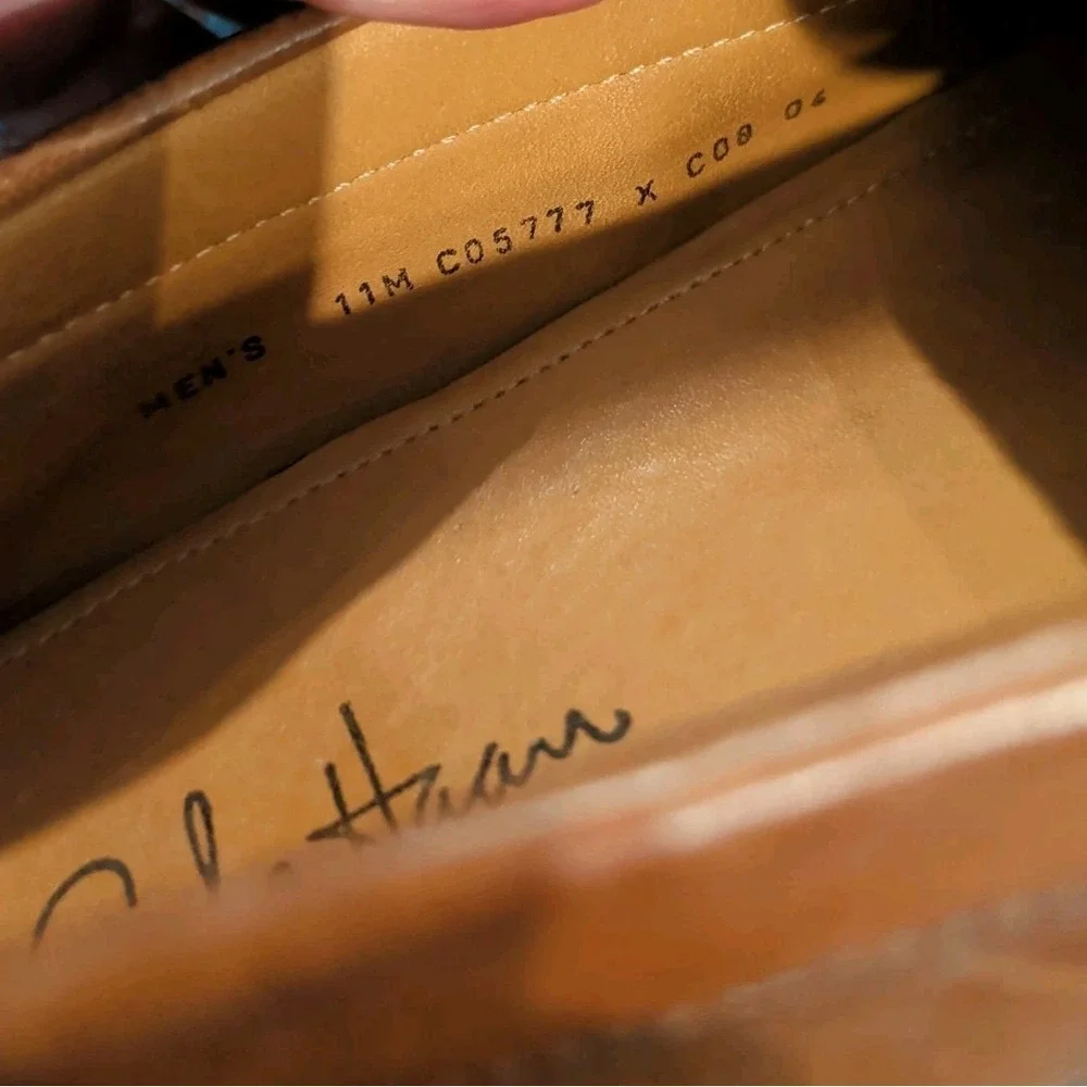 Cole Haan Air Dempsey Venetian Loafer Mens 11M Brown Leather Slip On Shoe